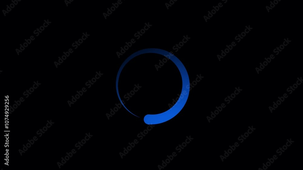 Circle 4K 60 FPS looped Loading preloading buffering waiting icon loop out animation with dark background. 4k video. Circle 4K 60 FPS looped Loading preloading buffering waiting icon loop out animation with dark background. 4k video.