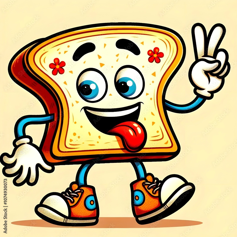 Fototapeta premium toast character