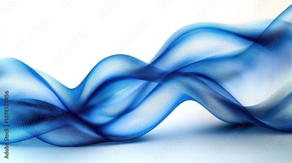 Abstract Blue Wave on White Background with Light Effects – High-Resolution Photography, Insanely Detailed Vector Illustration, Fine Details, Isolated on Clean White for Stock Photo Quality Abstract Blue Wave on White Background with Light Effects – High-Resolution Photography, Insanely Detailed Vector Illustration, Fine Details, Isolated on Clean White for Stock Photo Quality