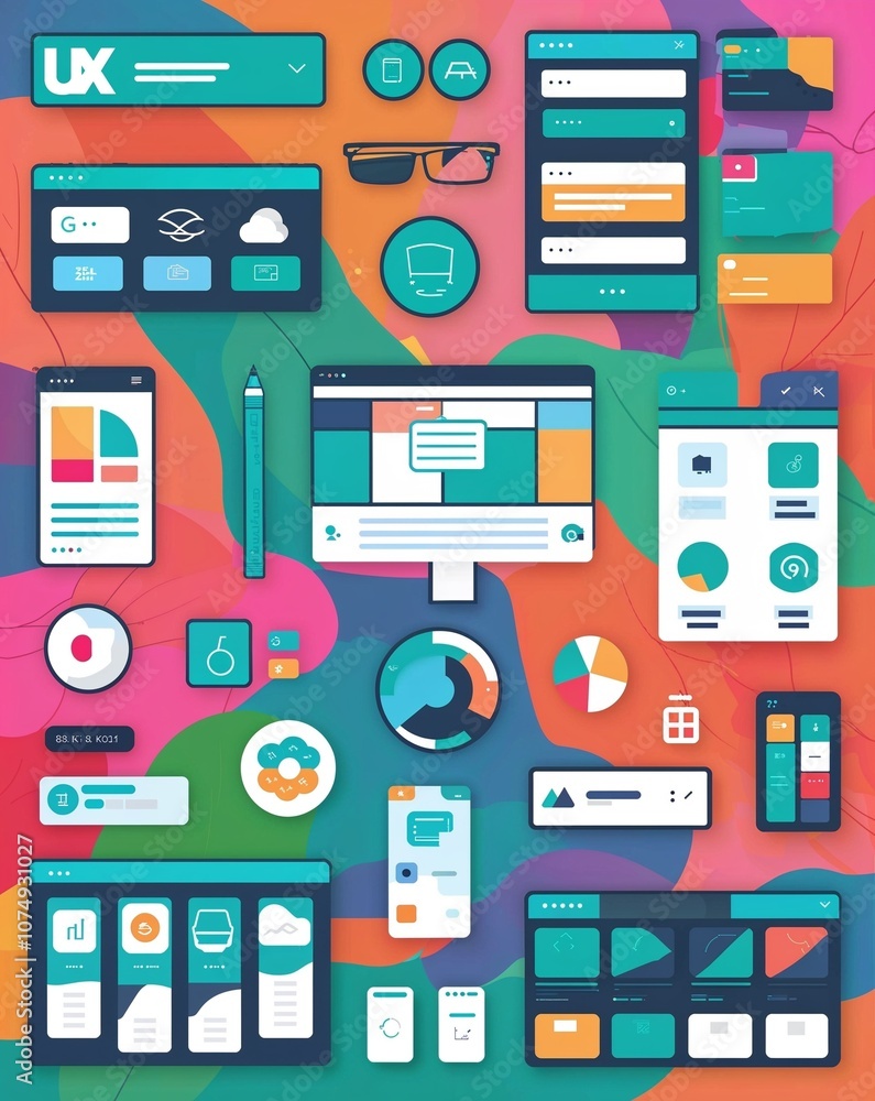 design elements in illustration background design elements in illustration background