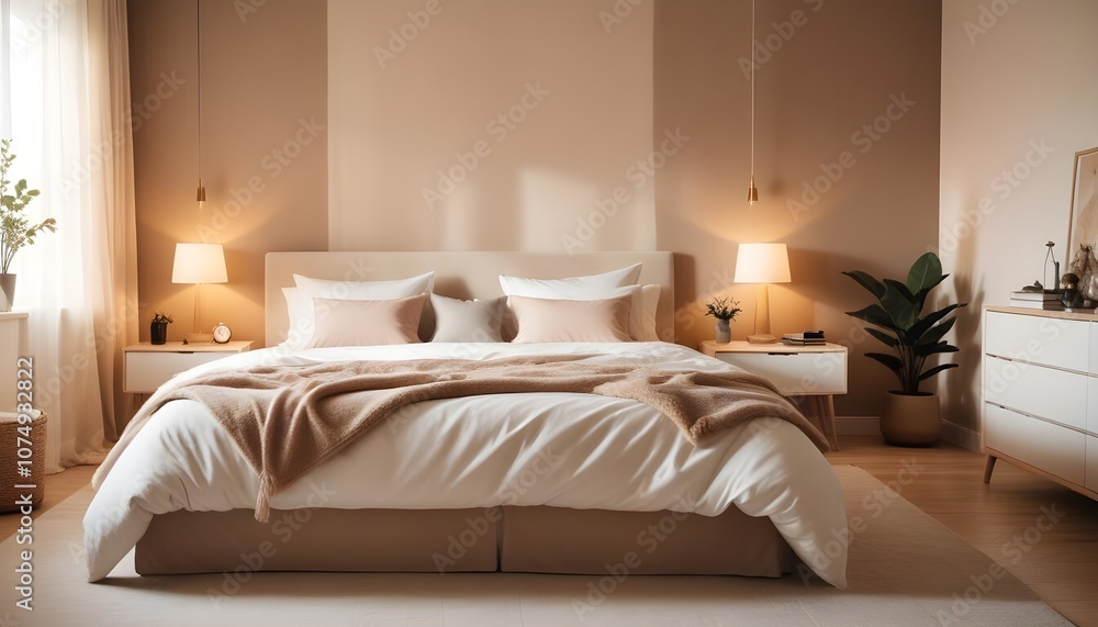 Photo modern style interior room 3d illustration Photo modern style interior room 3d illustration
