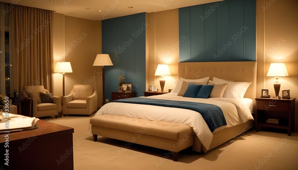 Photo modern style interior room 3d illustration Photo modern style interior room 3d illustration