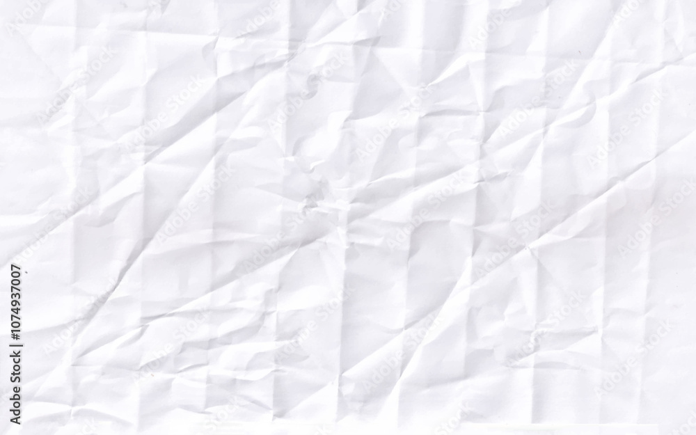 Abstract realistic origami crumpled paper texture illustration vector. White paper background, Crumpled paper texture. Abstract realistic origami crumpled paper texture illustration vector. White paper background, Crumpled paper texture.