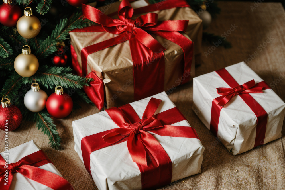 Festive Gift Box with Candlelight. Festive Gift Box with Candlelight.