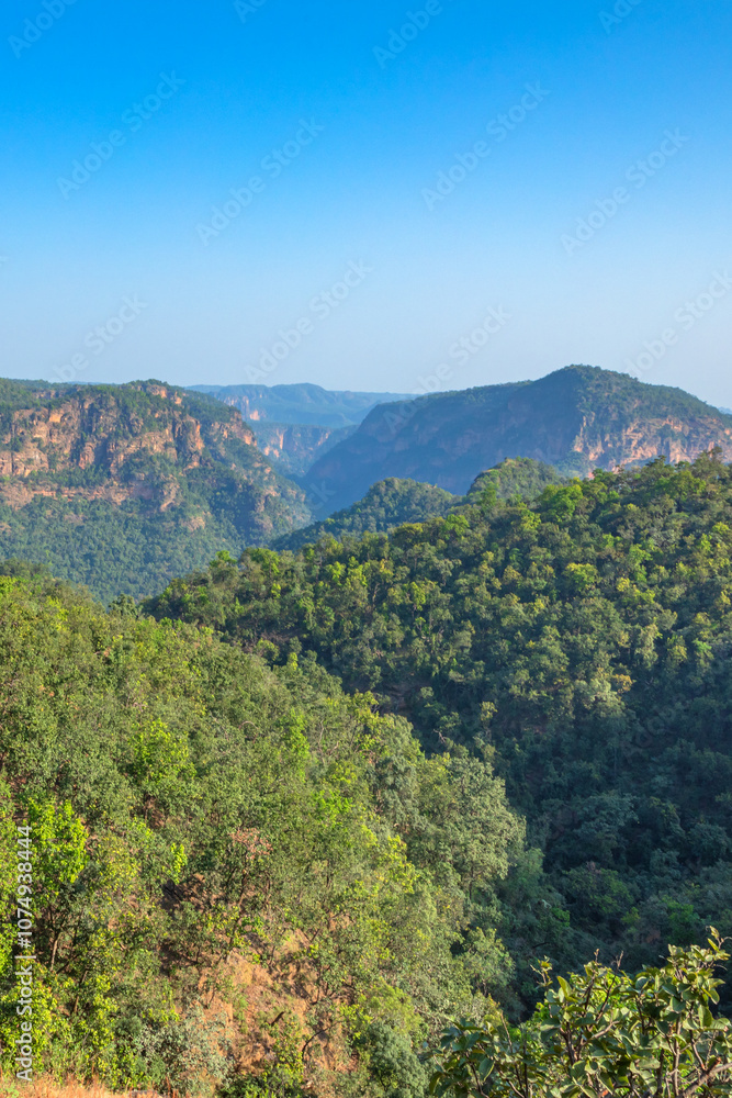 Beautiful view of satpura mountain range, View from Chouragarh Lord Shiva temple, Pachmarhi, Madhya Pradesh, India. Beautiful view of satpura mountain range, View from Chouragarh Lord Shiva temple, Pachmarhi, Madhya Pradesh, India.