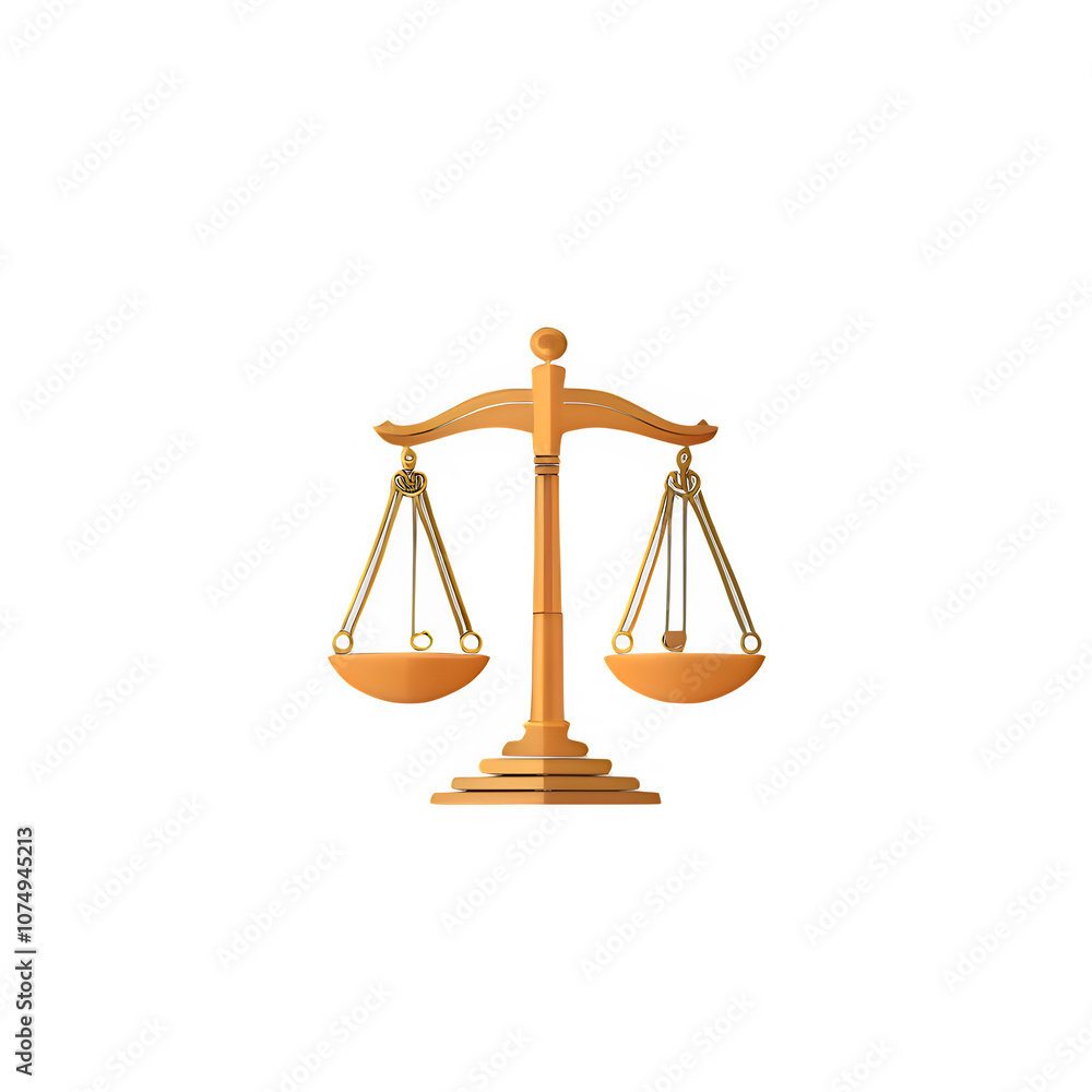 High-Quality Digital Illustration of Scale of Justice - Legal Symbol Design High-Quality Digital Illustration of Scale of Justice - Legal Symbol Design