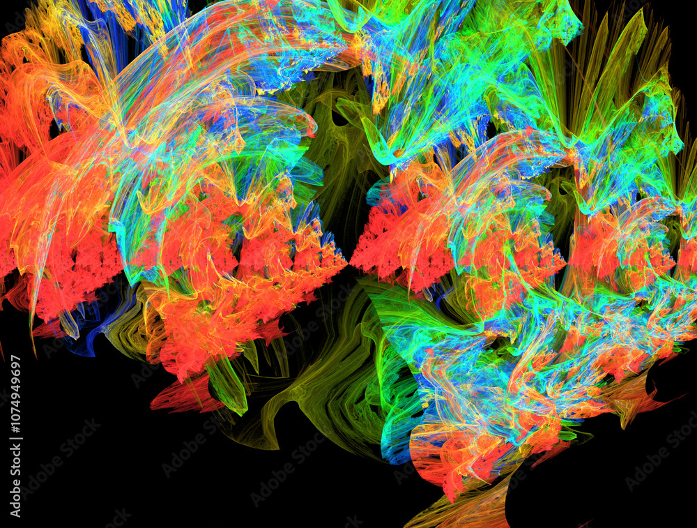 Fototapeta premium Imaginatory fractal abstract background Image