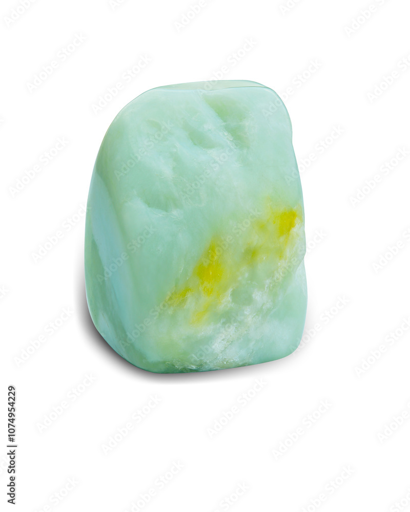 green gemstone isolated on white background. This has clipping path. green gemstone isolated on white background. This has clipping path.