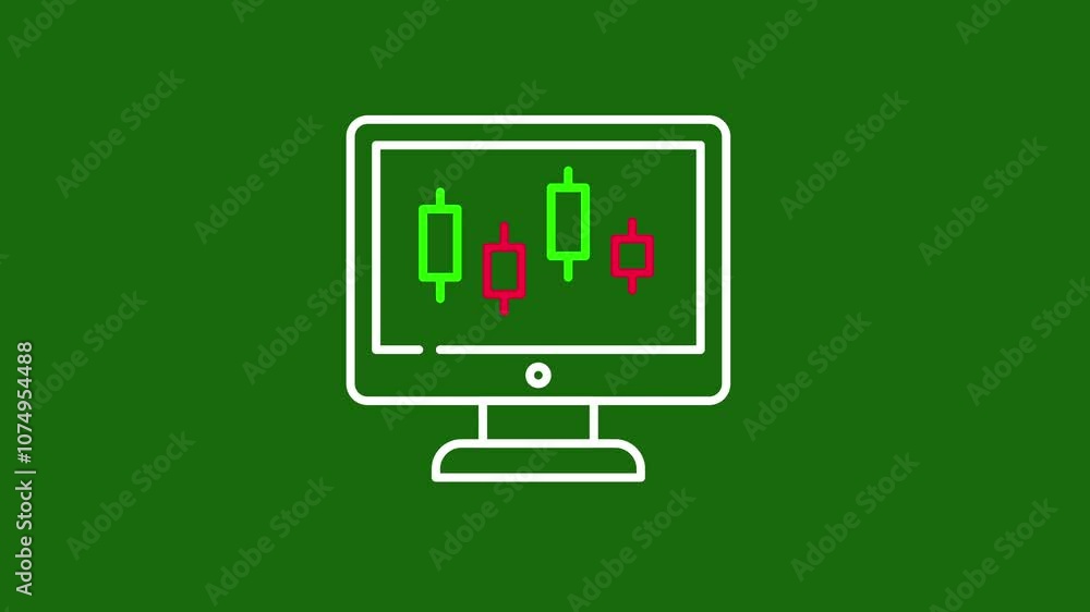 desktop Candlestick. forex trading graph animation desktop Candlestick. forex trading graph animation