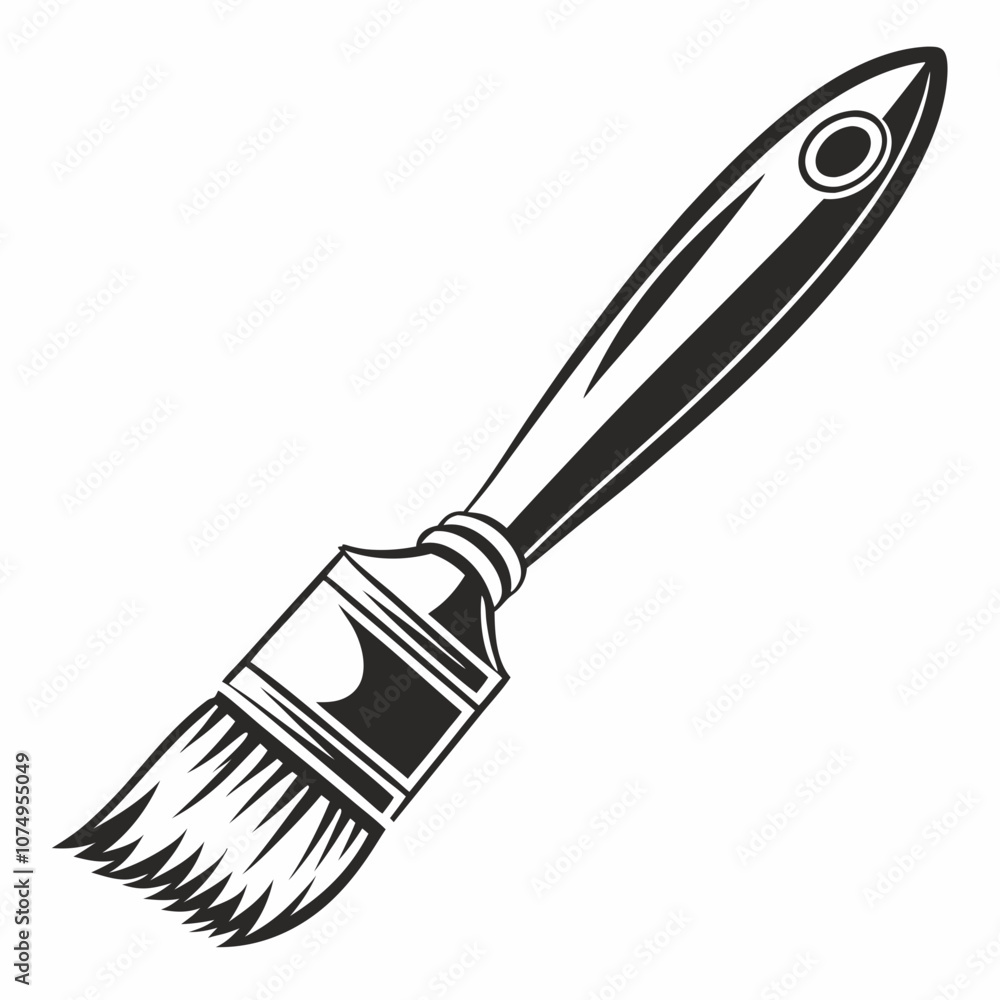 Black brush logo vector vector art illustration Black brush logo vector vector art illustration