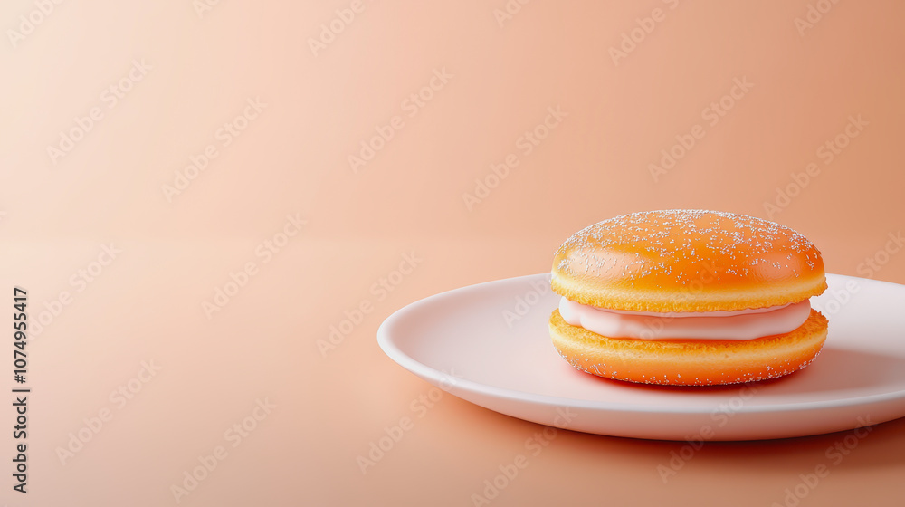 A Close-Up View of a Deliciously Crafted Home-Cooked Dessert on a Smooth Gradient Background Perfect for Food Lovers and Culinary Enthusiasts A Close-Up View of a Deliciously Crafted Home-Cooked Dessert on a Smooth Gradient Background Perfect for Food Lovers and Culinary Enthusiasts
