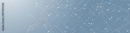 Abstract digital technology background with circuit board texture. Abstract gear wheel mechanism background. Engineering concept for poster, header, banner, website, presentation.