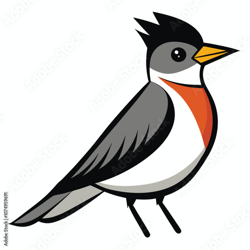 Eastern Kingbird animal vector design