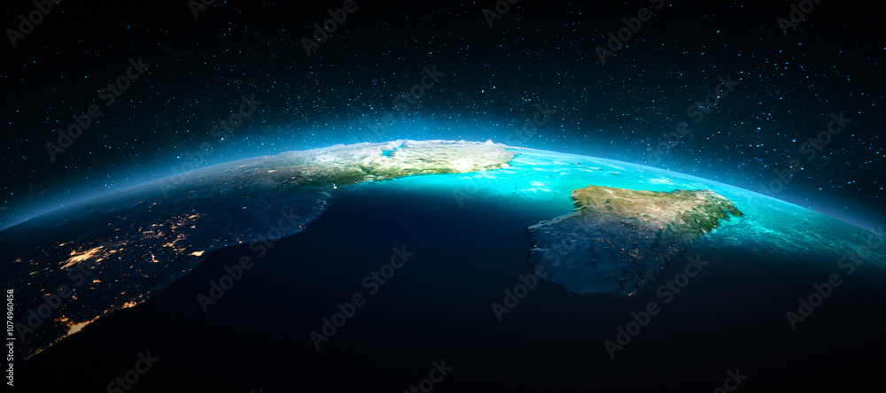 Fototapeta premium Africa, Madagascar at night