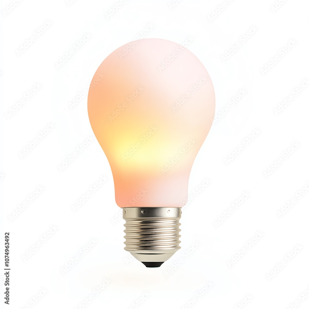 A glowing light bulb emits a warm and inviting ambiance for any space. A glowing light bulb emits a warm and inviting ambiance for any space.