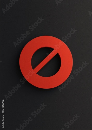 Free Download A red circle with a black border and a white line in the middle - GFXLoad