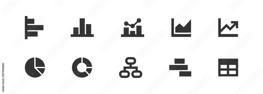 Charts, diagrams, graphs and statistic icon. Vector Charts, diagrams, graphs and statistic icon. Vector