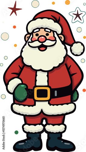 Jolly Santa Claus Illustration