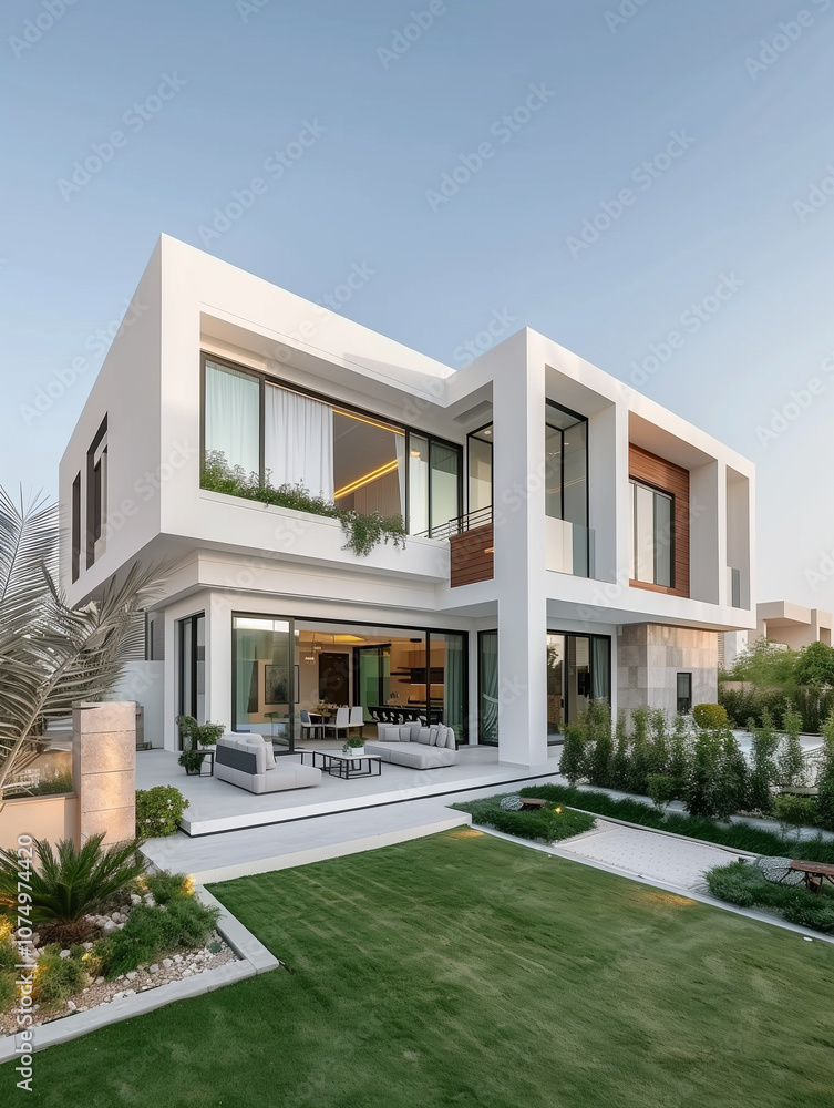 Fototapeta premium Story-two house style modern 