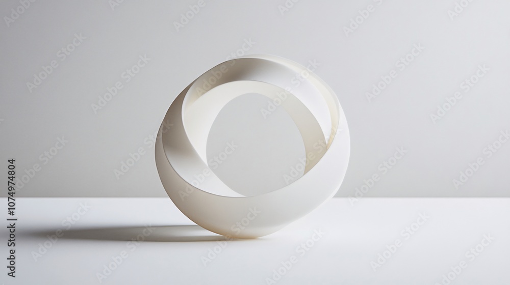 Abstract White Sculpture: A Study in Form, Light, and Shadow - Minimalist Art, Contemporary Design, and the Purity of Geometric Shapes Abstract White Sculpture: A Study in Form, Light, and Shadow - Minimalist Art, Contemporary Design, and the Purity of Geometric Shapes