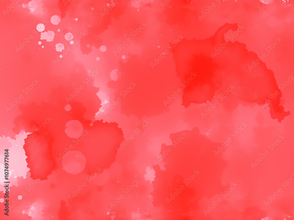 red watercolor background