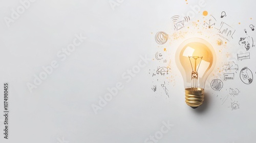 Explore innovative ideas with a creative light bulb concept