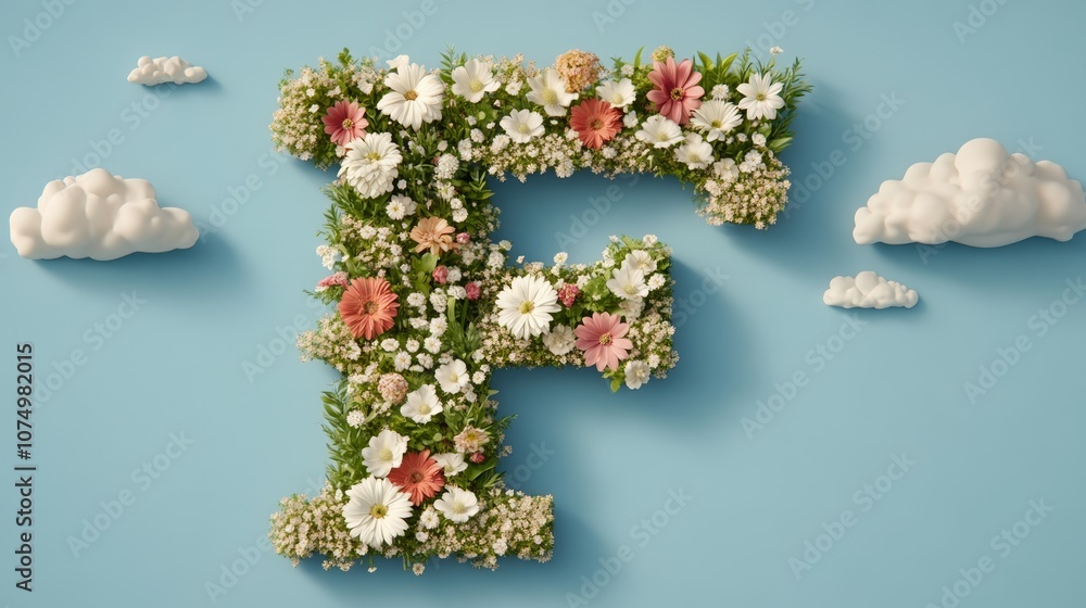 A field of flowers arranged in the shape of the letter F, vibrant blooms with natural light from above, Photorealistic A field of flowers arranged in the shape of the letter F, vibrant blooms with natural light from above, Photorealistic