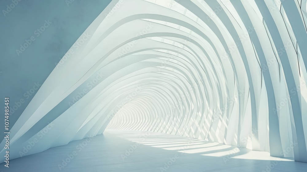 Obraz premium Surreal Flowing White Textures