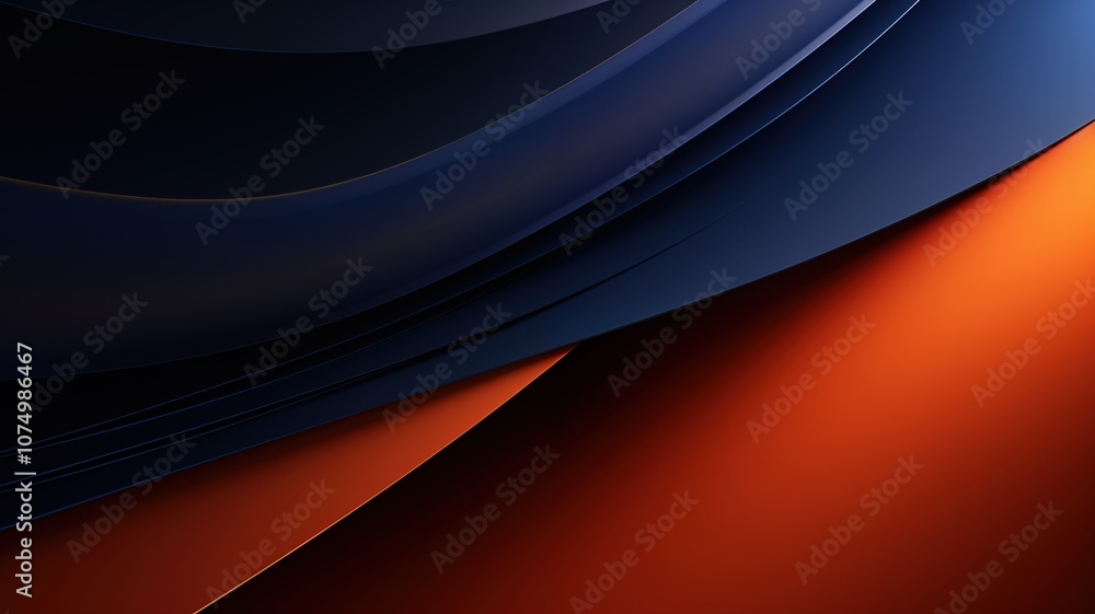 Fototapeta premium Blue and Orange Design Contrast