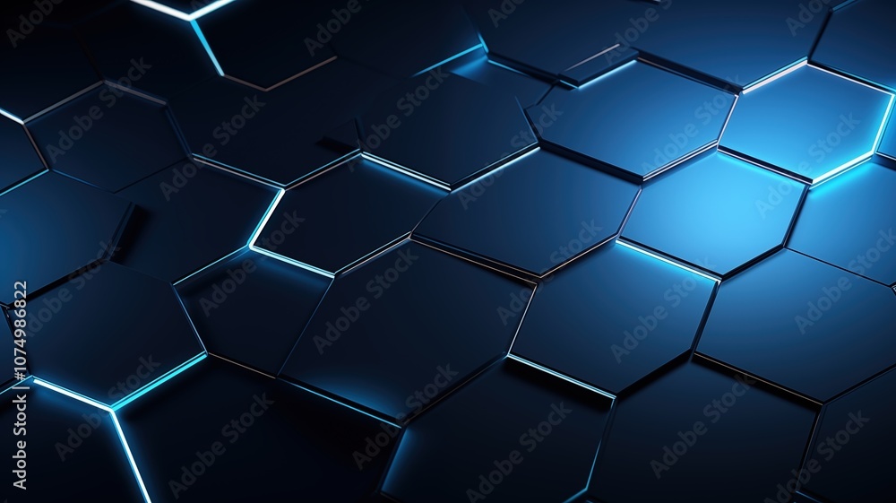 Blue Light Hexagonal Patterns Blue Light Hexagonal Patterns