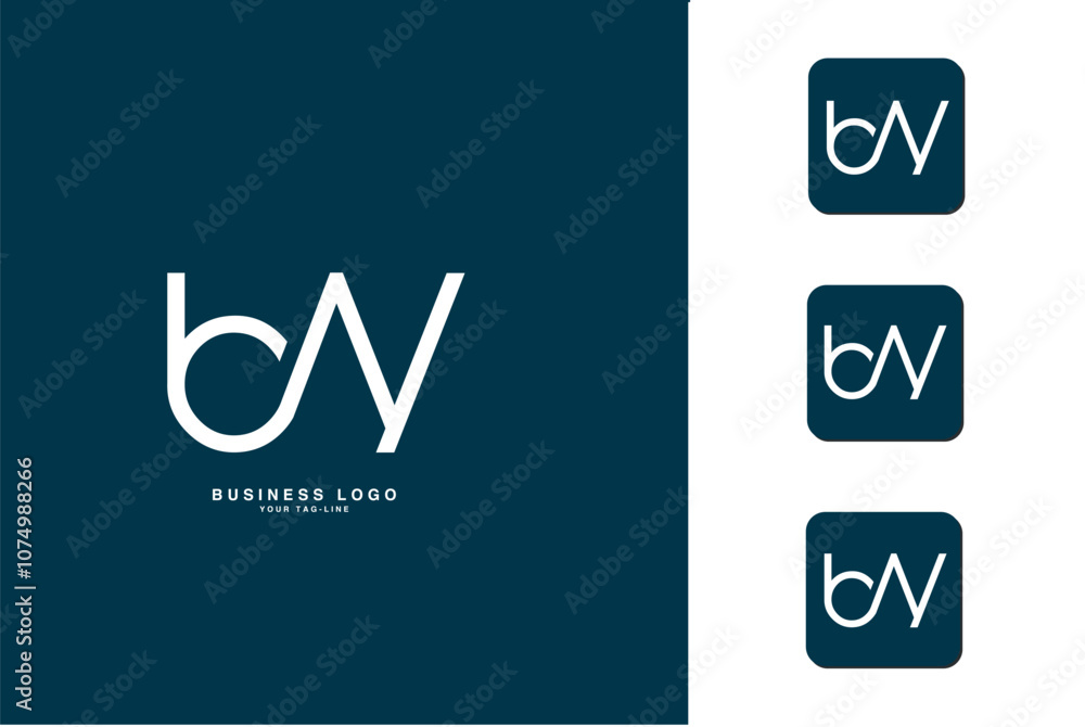 BN, NB, B, N, Abstract Letters Logo Monogram BN, NB, B, N, Abstract Letters Logo Monogram