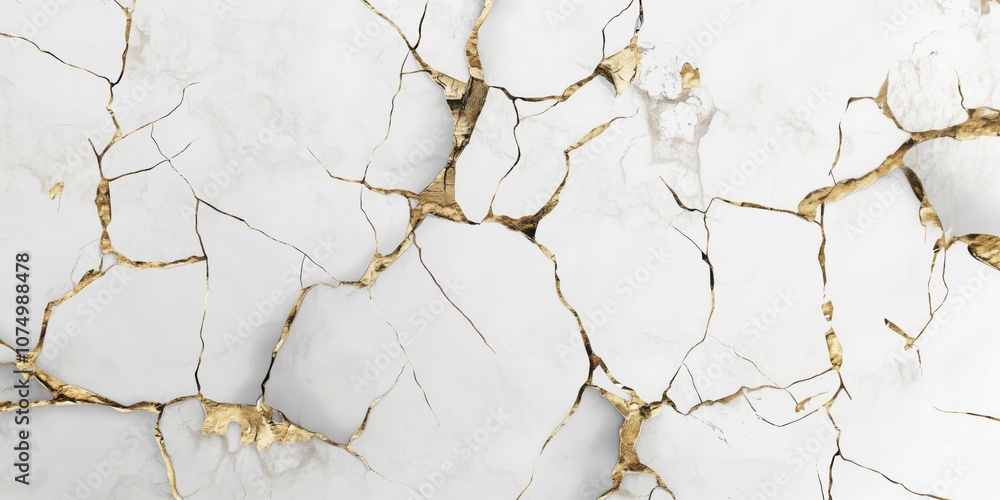 Cracked marble texture with gold accents, intricate patterns, elegant design Cracked marble texture with gold accents, intricate patterns, elegant design