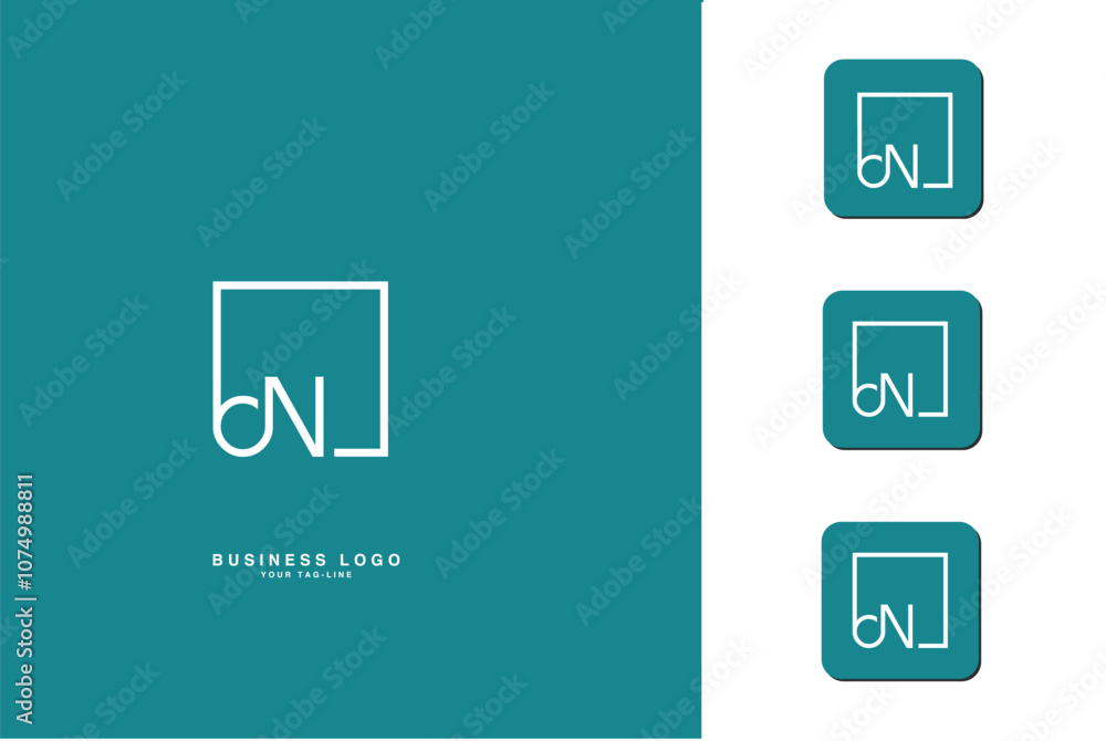 BN, NB, B, N, Abstract Letters Logo Monogram BN, NB, B, N, Abstract Letters Logo Monogram