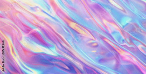 Abstract Pastel Gradient with Fluid Color Transitions and Soft Shapes. Flowing Color Gradient