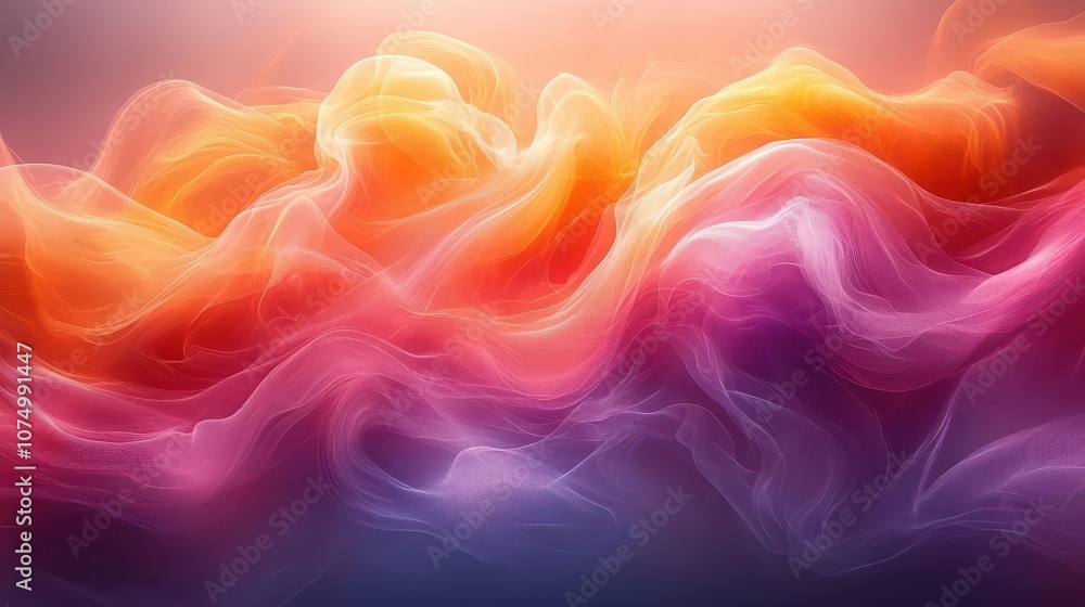 Obraz premium abstract light leak effect radiating through a white canvas, creating a soft, dreamy overlay that enhances the visual depth and brings a sense of warmth and creativity to the image