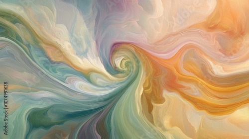 Abstract colorful swirls of pastel tones