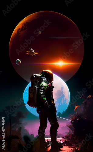 astronaut on the moon