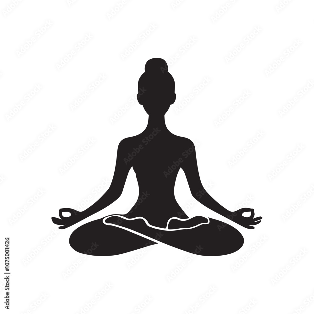 Yoga Silhouette ClipArt, Physical Exercise Vector illustration Yoga Silhouette ClipArt, Physical Exercise Vector illustration