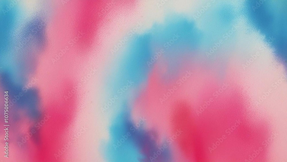 Fototapeta premium amazing gradient watercolor blurred blue pink with grain noise effect background