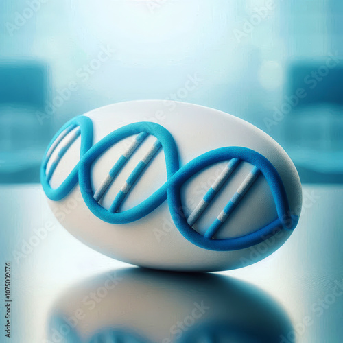 Biotechnology Pill Representing Genetic Therapy Advances photo