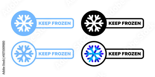 Keep frozen. Keep Frozen label set