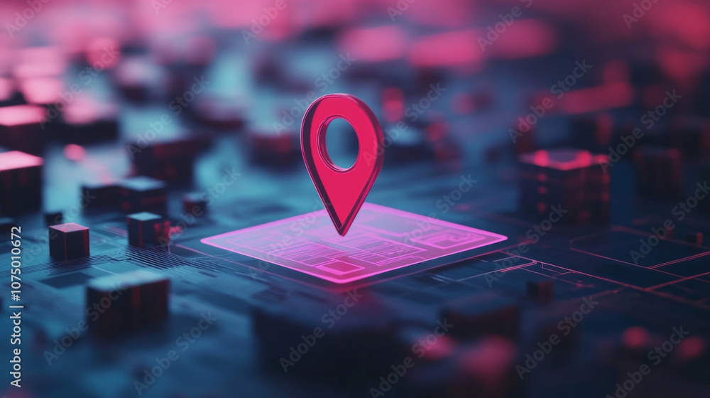 Minimal 3D Render of Real-Time Inventory Map on Digital Screen in Distribution Center Minimal 3D Render of Real-Time Inventory Map on Digital Screen in Distribution Center