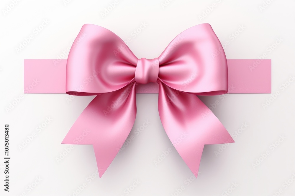 Fototapeta premium Gift ribbon white background celebration anniversary.