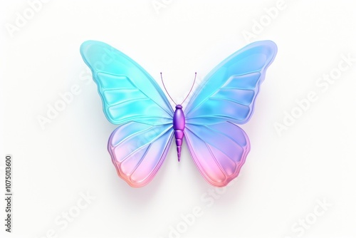 Butterfly animal insect white background.