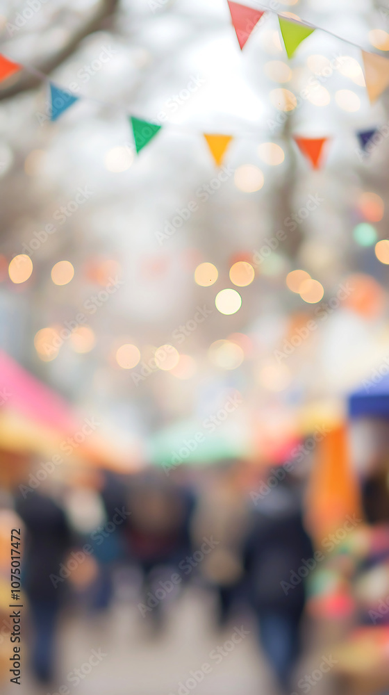 Obraz premium fair, festival tent blurred background