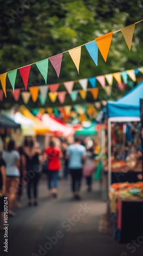 fair, festival tent blurred background