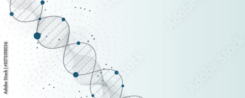 Abstract DNA concept. Futuristic science technology background
