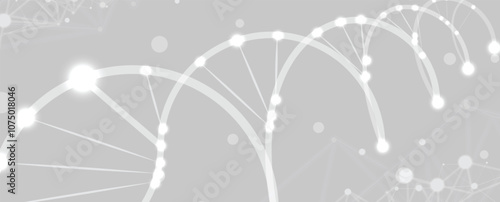 Abstract DNA concept. Futuristic science technology background
