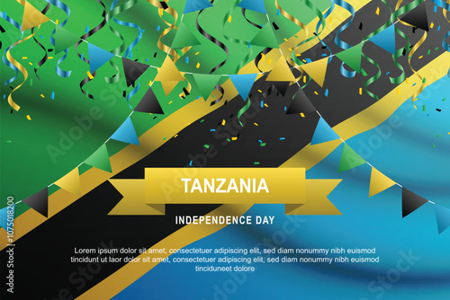 Tanzania Independence Day background.