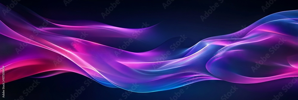 Abstract Purple and Blue Background with Glowing Light Lines. AI generated illustration Abstract Purple and Blue Background with Glowing Light Lines. AI generated illustration
